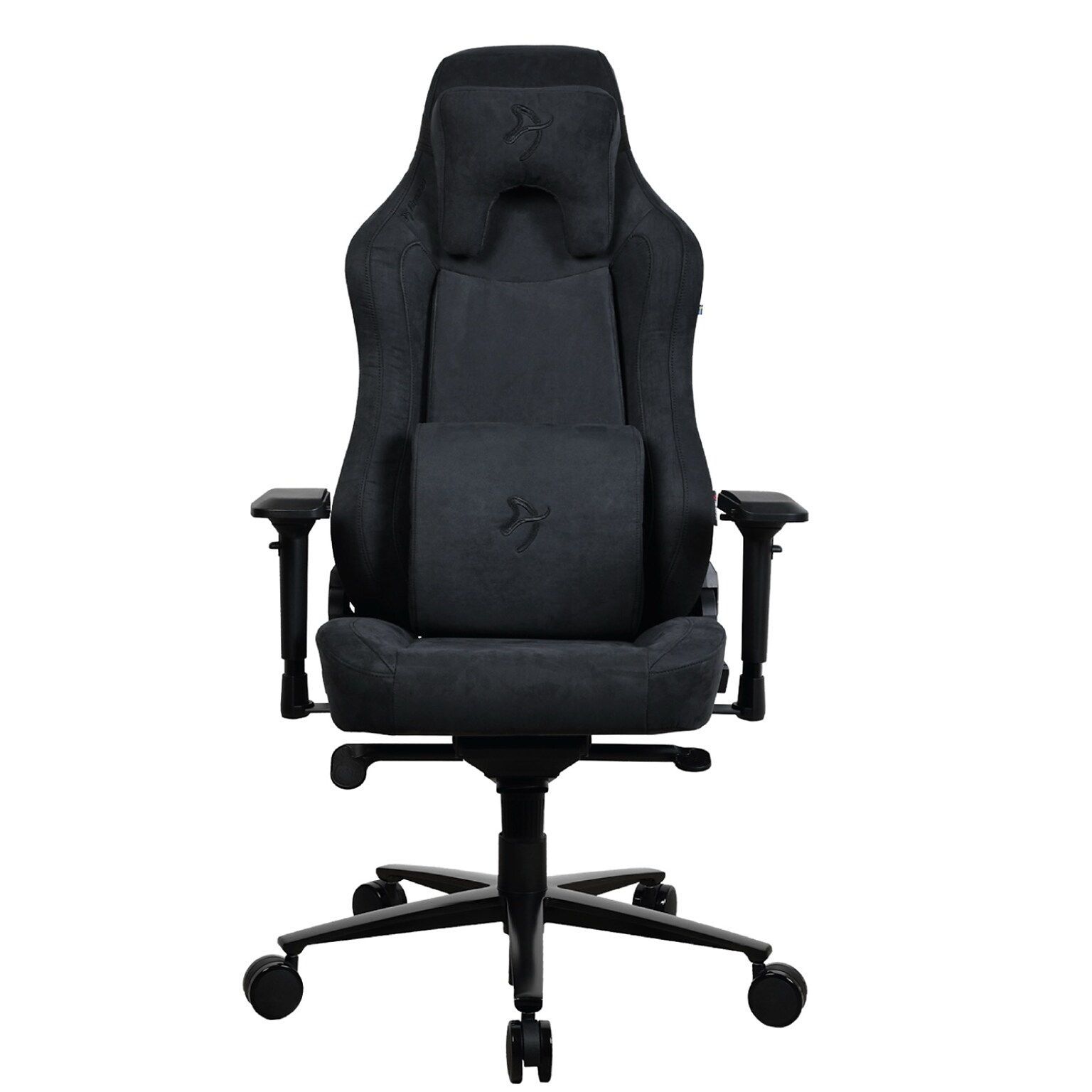Arozzi Vernazza Supersoft Fabric Ergonomic Racing Gaming Chair, Pure Black (VERNAZZA-SPSF-PBK)