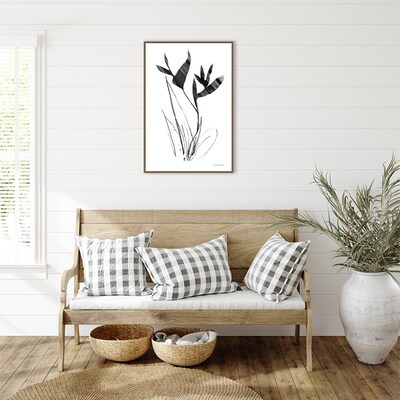 Amanti Art Paradise Botanicals I by Danhui Nai Framed Canvas Wall Art Print, 23" x 33" (A42678302435)