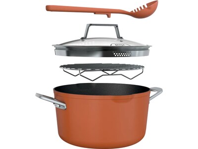 Ninja Neverstick PossiblePot Aluminum 7 Qt. Multi-Pot, Smoked Paprika (CW202CP)
