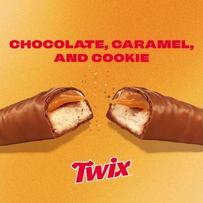 Twix Fun Size Caramel Chocolate Cookie Bar, 1.79 oz., 36/Box (MMM35391)