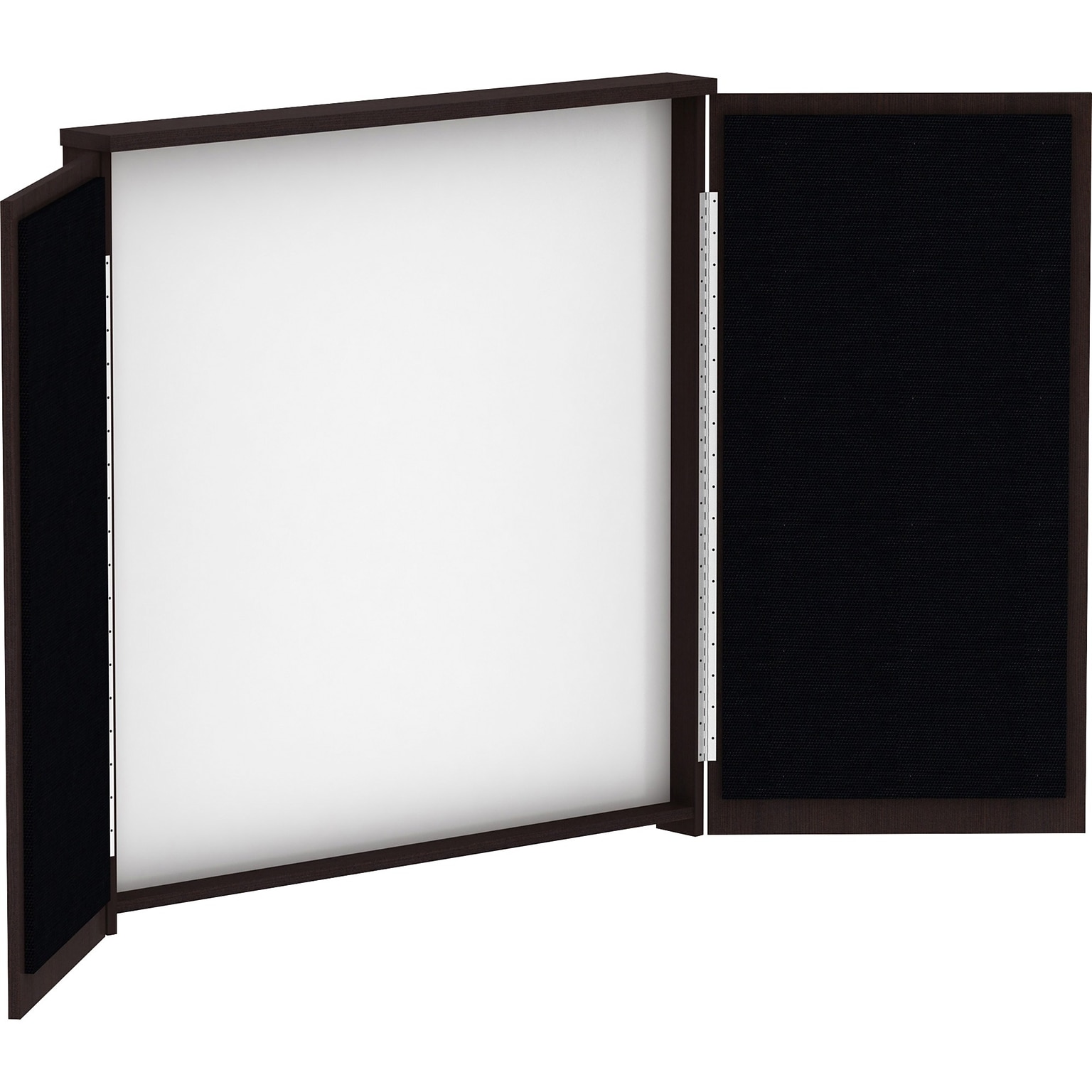 Lorell Laminate Dry-Erase Whiteboard, Presentation Cabinet, 47.3 W x 47.3 H (LLR18275)