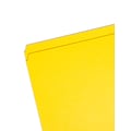 Smead File Folder, Reinforced Straight-Cut Tab, Letter Size, Yellow, 100 per Box (12910)