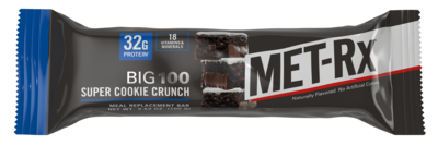 MET-Rx Big 100 Gluten Free Super Cookie Crunch Protein Bar, 3.52 oz., 9 Bars/Box (NRN55727)
