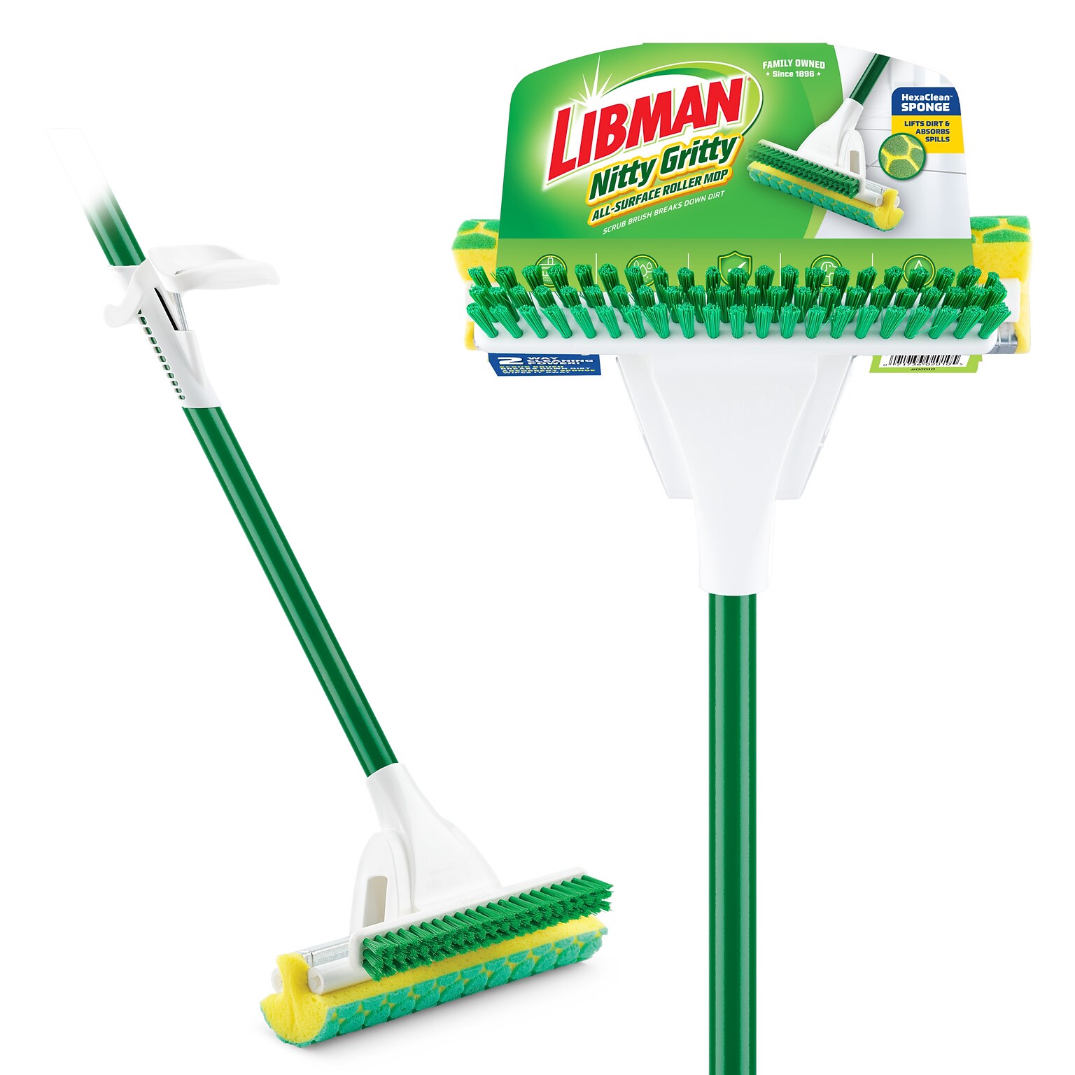 Libman Sponge Roller Mop, 4/Carton (2010004)