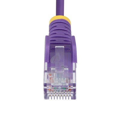 StarTech Slim 15' CAT6 Ethernet Cable, 28AWG, Purple (N6PAT15PLS)