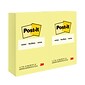 Post-it Notes, 4" x 6", Canary Collection, 100 Sheet/Pad, 12 Pads/Pack (659-YW)