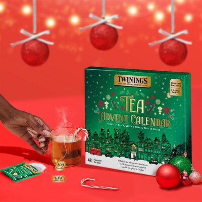 Twinings Tea Advent Calendar Assorted Tea Bags, 48/Box (F18323)
