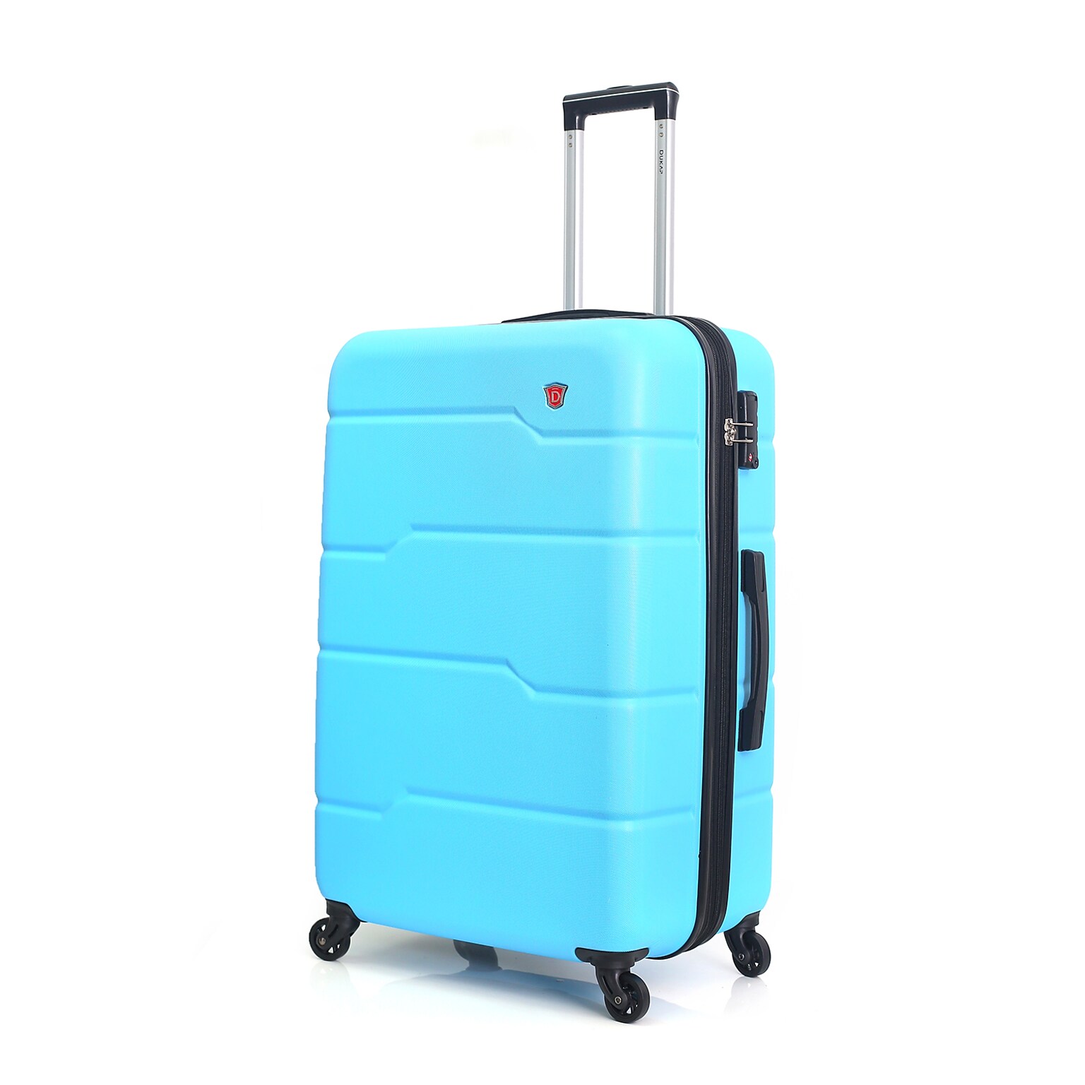 DUKAP Rodez 24 Hardside Suitcase, 4-Wheeled Spinner, TSA Checkpoint Friendly, Light Blue (DKROD00M-LBL)