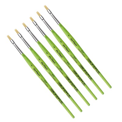 da Vinci FIT Synthetics Oil and Acrylic Synthetic Student Flat Brush, 6 /Pack (DVXVA3794-6)