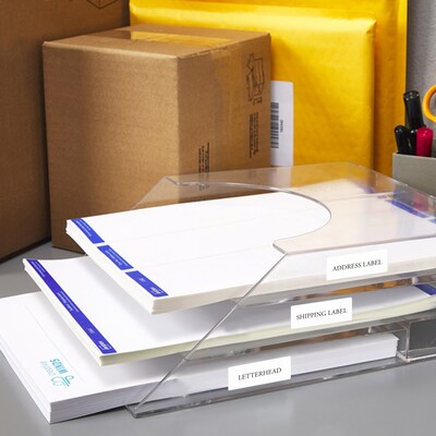 Avery Durable Removable Rectangle Multipurpose Labels, 1" x 2-5/8", White, 400/Pack (94201)