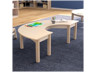 Flash Furniture Bright Beginnings Hercules 59" Semi-Circle Table, Beech (MK-ME088013-GG)