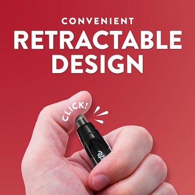 Paper Mate Profile Retractable Ballpoint Pen, Bold Point, 1.4mm, Black Ink, 8/Pack (1960667)
