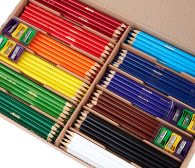 Crayola Classpack Kids' Colored Pencils, Assorted Colors, 240/Carton (68-8024)