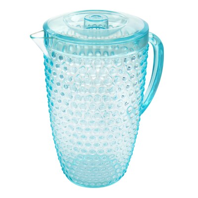 Gibson Home Malone Plastic Pitcher and Tumbler Set, 5 Piece, Light Blue (935116861M)
