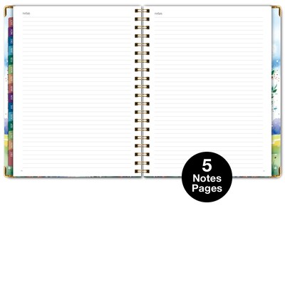 2027 Excello Brands 7.8" x 9" Weekly & Monthly Standard Planner, Paperboard Cover, Tree Seasons (FSHN-CY27-79-20)