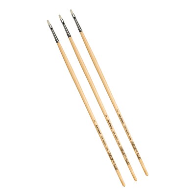 da Vinci TOP-ACRYL Oil and Acrylic Synthetic Bristle, Flat Brush, 3/Bundle (DVXVA71822-3)