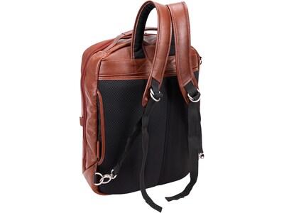 McKlein U Series East Side Laptop Backpack, Brown Leather (18874)