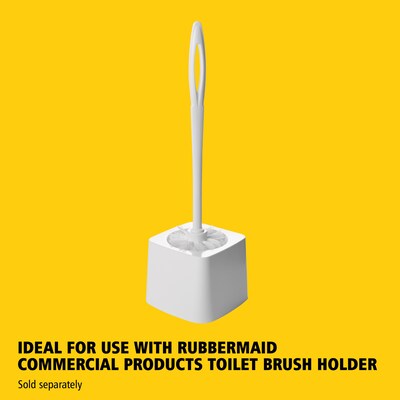 Rubbermaid Commercial Products Polypropylene Toilet Brush (FG631000WHT)