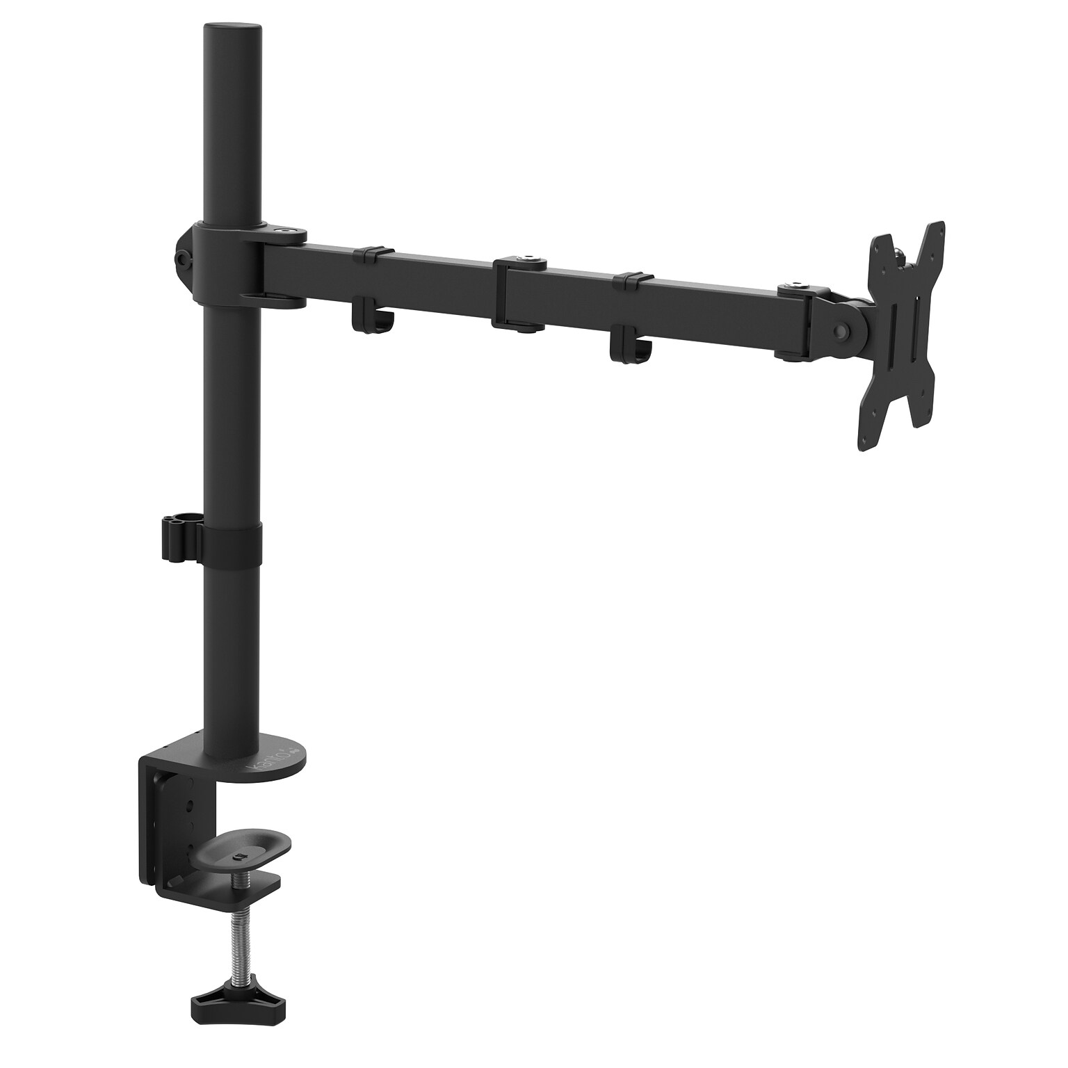Kanto Height Adjustable Desktop Arm Single Monitor Stand for 17 - 34 Monitors, Black (DML1000)