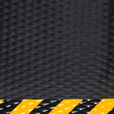 M + A Matting Hog Heaven Max Anti-Fatigue Commercial Floor Mat, 3 x 10, Black/Yellow (4242310100)