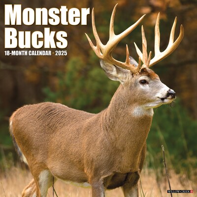 2025 Willow Creek Monster Bucks 12 x 12 Monthly Wall Calendar (44018)