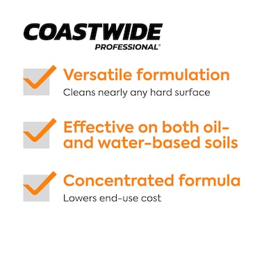 Coastwide Professional Degreaser Heavy Duty Cleaner 65, 3.78L, 4/Carton (CW650001-A)