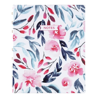 Blueline NotePro Fashion Hard Cover Index Notebook, 7.25 x 9.25, College Ruled, 96 Sheets, Tranqui