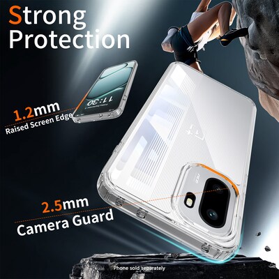 SaharaCase Venture Series Phone Case for OnePlus 15R, Shock Absorbing, Clear (CP01164)