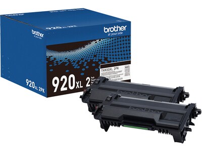 Brother Genuine TN920XL2PK Black High-yield Toner Cartridge, Two Pack