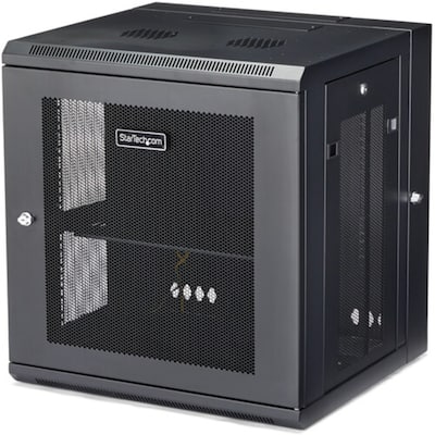 StarTech Network Rack Enclosure 19" Cabinet, Black (RK12WALHM)