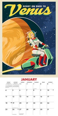 2026 Willow Creek Space Travel 12" x 12" Monthly Wall Calendar (52877)