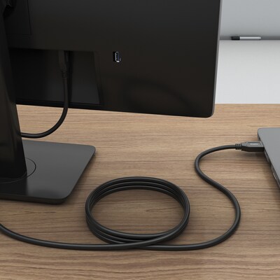 Staples TECH 6 ft. USB-A to Micro USB Type B Cable, Male to Male, Black (ST62441)