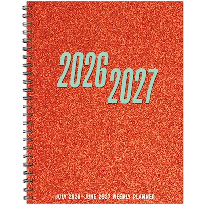 2026-2027 Willow Creek 8.5 x 11Academic Weekly & Monthly Planner, Swifty Sparkle Orange (65518)