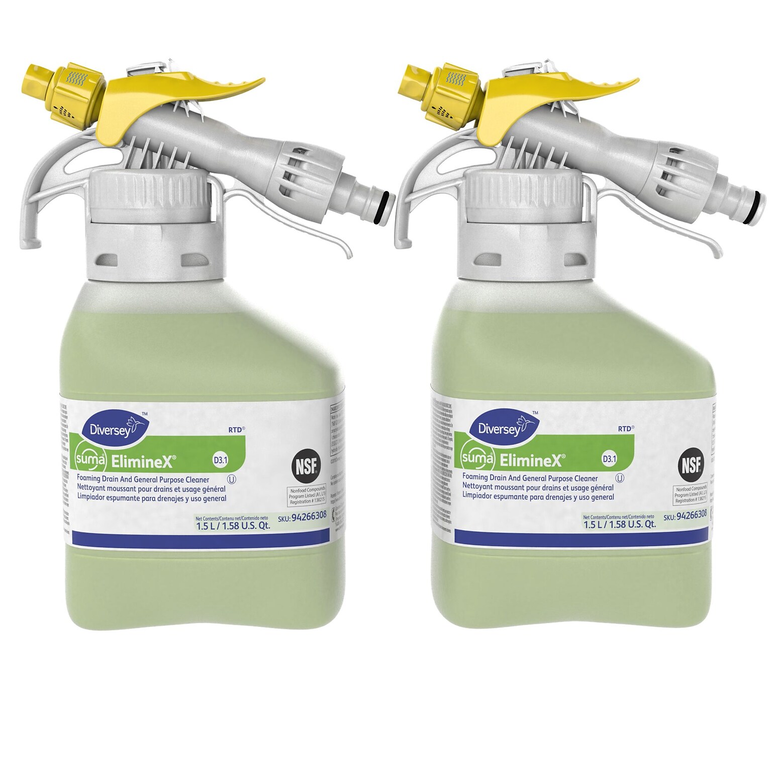 Diversey Eliminex Foam Drain Cleaner, 2/Carton (94266308)