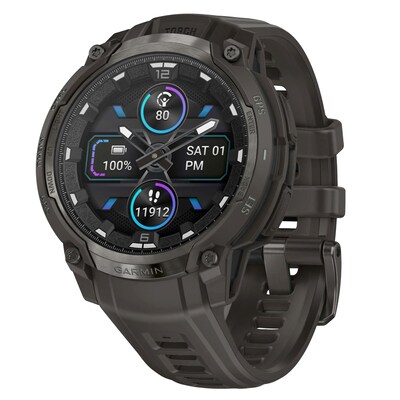 Garmin Instinct Crossover Smartwatch, GPS, 46.6mm, Silicone Band (010-03398-00)