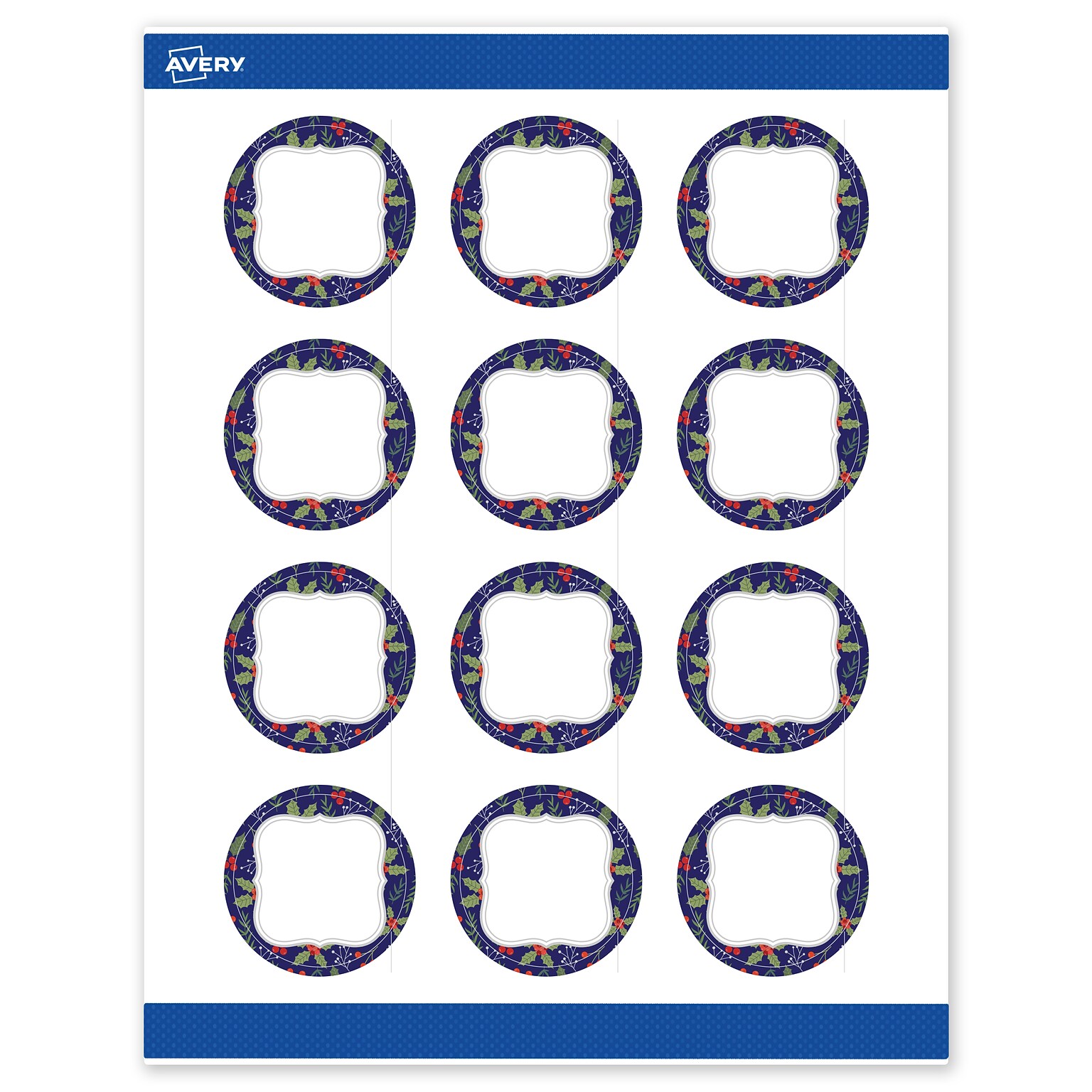 Avery Circle Multipurpose Labels, 2 Dia., White, 120/Pack (19479370627)