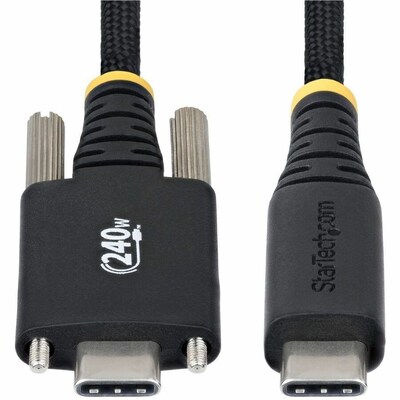 StarTech 6.56 ft. USB-C Charging Cable, Male to Male, Black (S2CEPR2M-USBSL-CABLE)
