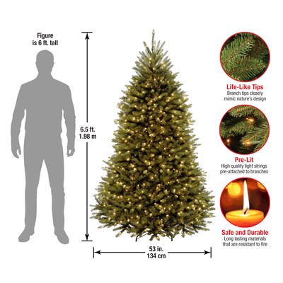 National Tree Company Dunhill Fir® Artificial Christmas Trees DUH3-300P-65
