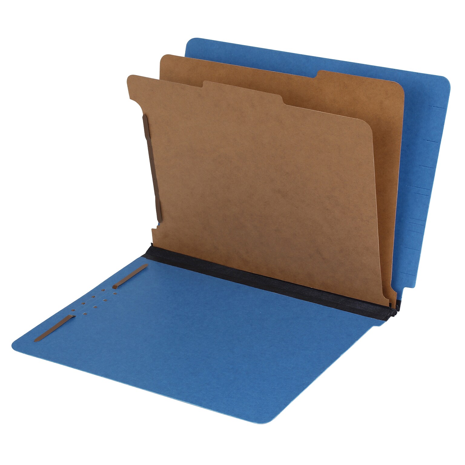 Pendaflex Classification Folder, 2-Dividers, Letter Size, Dark Blue, 10/Box (23217EE)