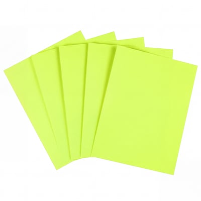 Staples Brights Multipurpose Colored Paper, 20 lbs., 8.5 x 11, Lime, 500/Ream (25206)