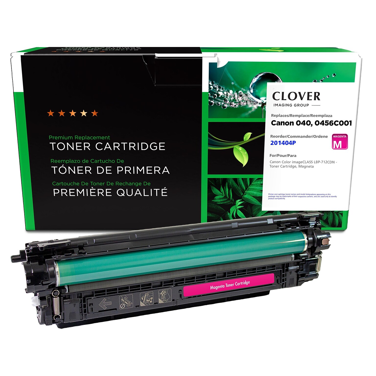 Clover Imaging Group Remanufactured Magenta Standard Yield Toner Cartridge Replacement for Canon 040 (0456C001)