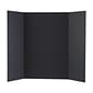Staples® Tri-Fold Foam Presentation Board, 4'x3', Black (902091)