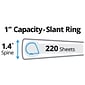 Avery 1" 3-Ring Non-View Binders, Slant Ring, Green (27253)