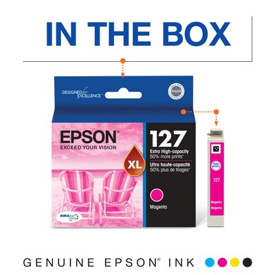 Epson T127XL Magenta Extra High Yield Ink  Cartridge