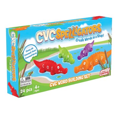 Junior Learning CVC Spelligators Word Building Set, 24/Set (JRL725)