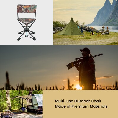 Arrowhead Outdoor 360-Swiveling Outdoor Chair, Camouflage (TSRTKKS0342U)