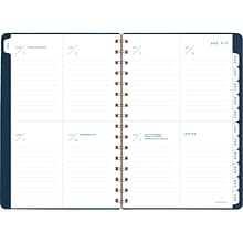 2024-2025 AT-A-GLANCE Signature Collection 5.5 x 8.5 Academic Weekly & Monthly Planner, Faux Leath