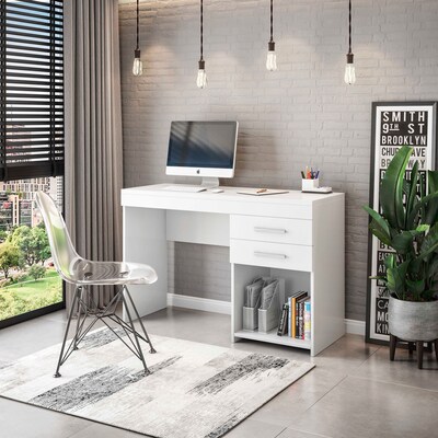 Techni Mobili 48 Writing Desk, White (RTA-913D-WHT)