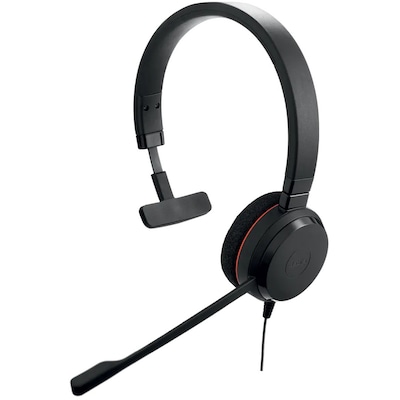 Jabra Evolve 20SE Wired Noise-Canceling Mono Headset, USB-C/A, UC Certified, Black (4993-829-489-01)