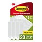 Command Large Picture Hanging Strips, White, Damage Free Hanging of Dorm Decor, 20 Pairs  40 Command Strips (17206-20NA)